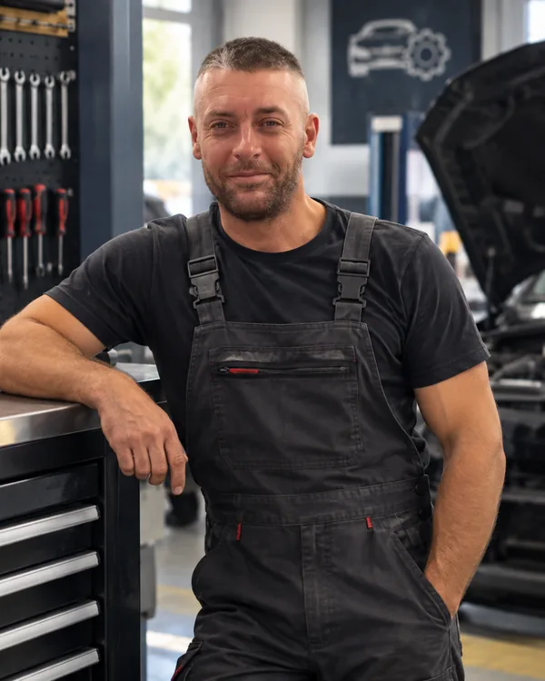 Angel Valero, mecánico